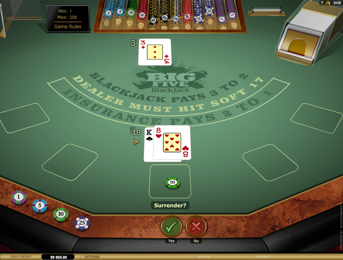 big  blackjack gold microgaming