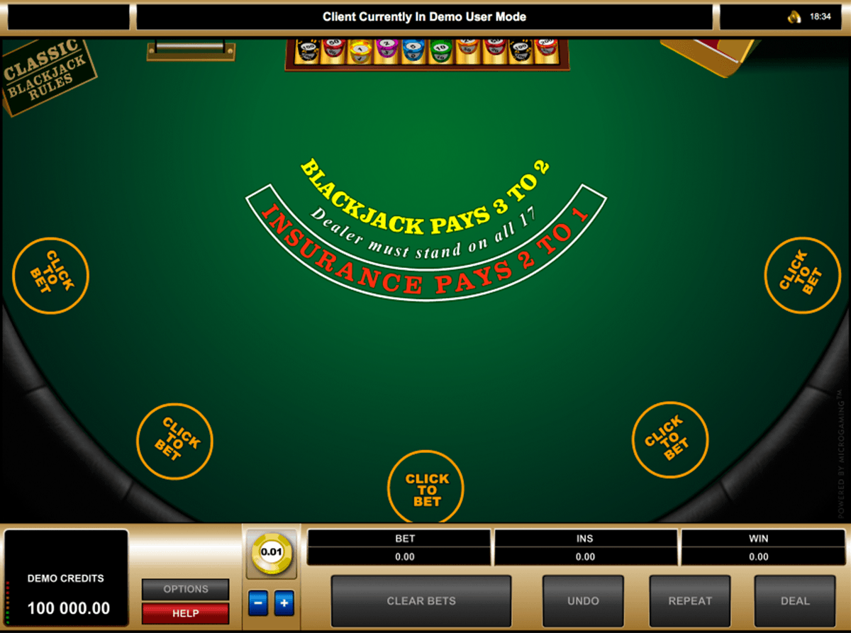 multihand blackjack microgaming